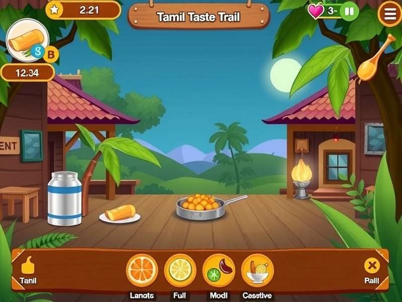 Tamil Taste Trail Game Screenshot